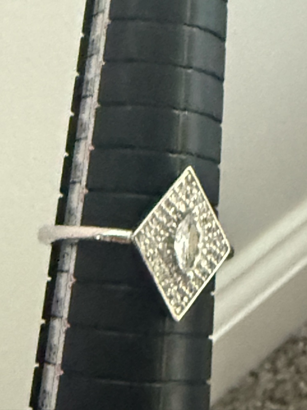 NEW!! Pretty Bird Jewelry Diamond Marquise Cluster Ring - White Gold Plated - Picture 10 of 12